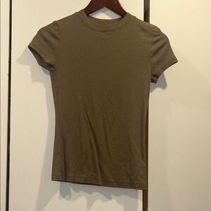 A New Day Green Fitted Short Sleeve Tee